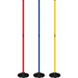 Scucs 1152 Kauçuk Tabanlı Slalom Çubuğu - Kırmızı - Sarı - Standart