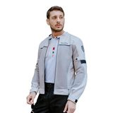 Scudo Mılano Gri Yazlık Fılelı Erkek Motosıklet Ceketı 3xl