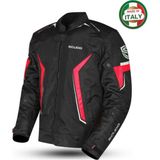 Scudo Roma 4 Mevsim Erkek Motosiklet Montu Siyah/kırmızı - 3XL