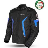 Scudo Roma 4 Mevsim Erkek Motosiklet Montu Siyah/mavi