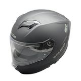 Scudo S1 Full Face Kapalı Güneş Vizörlü Motosiklet Kaskı Ece 22.06 Sertifikalı Mat Siyah - 2XL