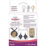 Sculpey 3'lü Set 3x30 ml Metallics ALSMET1 Sıvı Polimer Kil