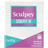 Sculpey Beyaz Glitter 57 gr III Polimer Kil