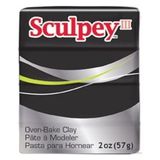 Sculpey III 042 Black Polimer Kil