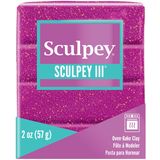 Sculpey S302 562 Clay 2OZ VIOL GLTTR polimer kil, 57 g, plastik, mor parıltılı