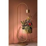 SCY Home Garden Mira Özel Tasarım Köşe Lambader Çiçeklik Saksılı Tasarım Modern Lambader Aydınlatma Mat Gold