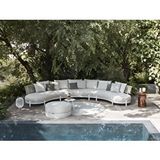 SCY Home Garden Mirum 2+2+2+ Puf+ Orta Masa Dekoratif Bahçe Mobilyası Oturma Grubu Naturel