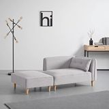 SCY Home Garden Scks-009 Septentri Modern Puf Tekli Berjer Takımı Montajsız Bench Bank Oturma Odası Kanepe Mini Puflu Koltuk Çok Renkli