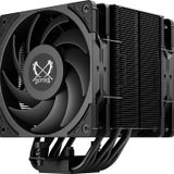 Scythe Mugen 6 Dual Fan Black Edition CPU Hava Soğutucu, Intel LGA1700, LGA1151, AMD AM5, AM4 Desteği, 120mm, Tek Kule, Alüminyum Üst Kapak (Mugen 6 Dual Fan Black Edition)