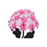 SD WORKS Güneş Enerjili Kırmızı Ortanca Çiçeği Bahçe Balkon Teras Dekoratif Led Aydınlatma Solar Hydrangea