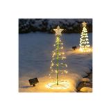 SD WORKS Solar LED Christmas Tree Lights Güneş Enerjili LED Yılbaşı Ağacı Bahçe Balkon Teras Aydınlatma