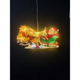 SD Works Window Decoration Lights Vantuzlu Yılbaşı Süsü Kızaklı Noel Baba
