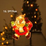 SD Works Window Decoration Lights Vantuzlu Yılbaşı Süsü Ledli Noel Baba