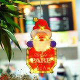 SD Works Window Decoration Lights Vantuzlu Yılbaşı Süsü Santa Noel Baba
