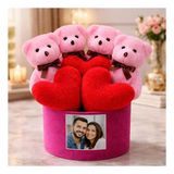 Şdb Gift Kişiye Özel Fotoğraflı Peluş Ayıcık Kutusu Sevgiliye , Anneler Günü, Doğum Günü Hediyesi