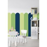SDİGİTAL Çit Görünümlü Renkli Duvar Panel Sticker - 60x90 & 60x120 cm - Çocuk ve Bebek Odası Dekoru