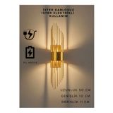 Sdlight Gold Pilli Ve Elektrikli Modern Lüks Aplik Sarkıt Model