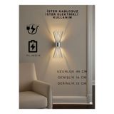 Sdlight Gümüş Krom Pilli ve Elektrikli Modern Lüks Aplik Kirpi Model