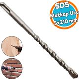 Sds Matkap Ucu 5X210 mm Beton Duvar Tuğla Açma - Gri