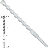Sds-Plus-1 Matkap Uç 18X200X260MM Taş Beton - Altın