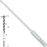 Sds-Plus-1 Matkap Uç 5X100X160MM Taş Beton - Altın