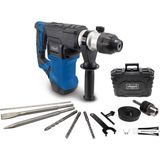 Sds-Plus DH1500 Plus 4'ü 1 Arada Darbeli Matkap, 1500 W/7 Joule Kırma Çekici, 6 Hız 0 – 920 Devir/dakika, 4250 Bpm Darbe Sayısı, Titreşim Önleyici Sap, 32 mm Delme Gücü, Aksesuarlar ve Çanta
