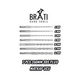 Sds Plus Kırıcı Delici Hilti Duvar ve Beton Delme Matkap Ucu seti 7 parça 260mm Boy 5mm-14mm