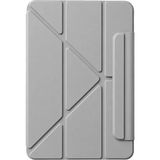SDT Newface Apple iPad 2025 10.9 10.nesil (A16) Edz Manyetik Standlı Tablet Kılıfı - Gri