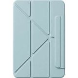 SDT Newface Apple iPad 2025 10.9 10.nesil (A16) Edz Manyetik Standlı Tablet Kılıfı - Mavi