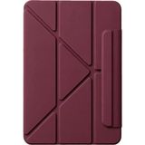 SDT Newface Apple iPad 2025 10.9 10.nesil (A16) Edz Manyetik Standlı Tablet Kılıfı - Mürdüm