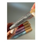 séduisante Simli Gümüş Renkli Eyeliner Ve Far
