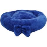 Sdy Pet Pelüş Simit Kedi & Köpek Yatağı - Mavi