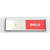 Se-Dizayn Boş - Dolu Tabelası Sürgülü Kapı Yönlendirme Levhası Xl - 1 Adet