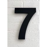 Se-Dizayn Kapı Numarası 20 cm No 7 Siyah Pleksi Kendinden Yapışkanlı