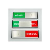 SE-Dizayn Müsait - Meşgul Tabelası Kapı Isimliği Sürgülü Yönlendirme Levhası Xl