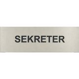 Se-Dizayn Sekreter Kapı Yönlendirme Tabelası 5 cm x 15 cm Alüminyum