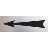 Se -Dizayn Sol Yönünde Ok İşaret Tabelası Kapı Yönlendirme Levhası 15 CM X 5 CM