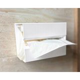 Se-Promo Duvara Asılan Peçetelik | Banyo Organizer | Yapışkanlı Kağıt Havlu Tutucu | Minimal Modern Tasarım - Beyaz