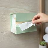 Se-Promo Duvara Asılan Peçetelik | Banyo Organizer | Yapışkanlı Kağıt Havlu Tutucu | Minimal Modern Tasarım - Nane Yeşili