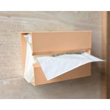 Se-Promo Duvara Asılan Peçetelik | Banyo Organizer | Yapışkanlı Kağıt Havlu Tutucu | Minimal Modern Tasarım - Şeftali