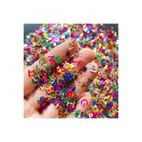 se7enhome Epoksi Harf Glitter 5gr , Epoksi Reçine Alfabe Holografik Tırnak Makyaj Süs Malzeme