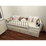 Se7enSky Hemnes Uyumlu Yatak Bariyeri 150 cm - Beyaz