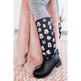Sea & Blue Shoes Mickey Mouse Puantiye Baskılı Kadın Yağmur Çizmesi - Siyah