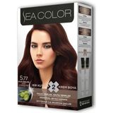 Sea Color 2 Tüp Sıcak Çikolata No:5.77 Krem Saç Boyası Seti