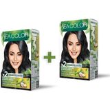Sea Color 2'li Natural Effect Set Saç Boyası 1.0 Siyah