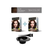 Sea Color 2'Li Paket Set Saç Boyası 5.77 Sıcak Çikolata, Boya Tası Ve Fırça Hediye!