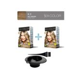 Sea Color 2'Li Paket Set Saç Boyası 8.3 Bal Köpüğü, Boya Tası Ve Fırça Hediye!