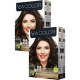 Sea Color 3/4 Koyu Kestane 2x100 ml Saç Boyası