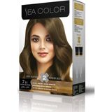 Sea Color 7.11 Yoğun Küllü Kumral Saç Boyası Krem Formda Zeytin Yağı ile Işıldayan Saçlar