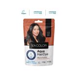 Sea Color Aqua Hair Dye Suyla Aktifleşen Toz Saç Boyası 1.0 Siyah